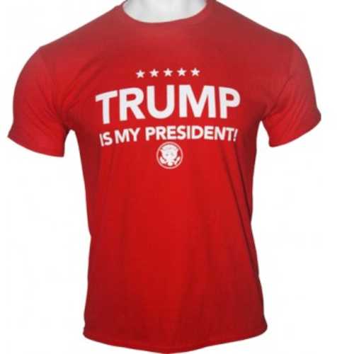 Gi Men's T-shirt Trump Is My President Large Red
