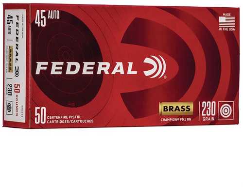 45 ACP 50 Rounds Ammunition Federal Cartridge N/A Full Metal Jacket