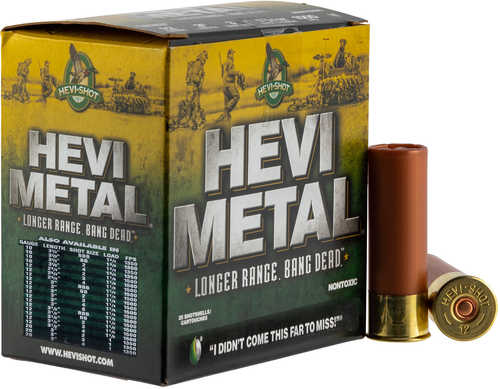 Hevishot 38503 Hevi-Metal Longer Range 12 Gauge 3-1/2" 1 1/2 Oz #3 Shot 25 Box