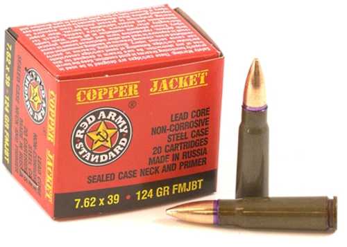 7.62X39mm 20 Rounds Ammunition Century Arms 122 Grain jmj