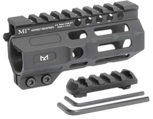 Midwest Industries Combat Rail Handguard 4.5" Length MLOK Black Anodized Finish Includes 5-Slot Polymer Section Bar