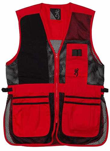 Bg Mesh Shooting Vest R-hand 3x-large Black/red Tr-img-0