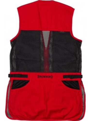 Bg Mesh Shooting Vest R-hand Youth's Large Black/red