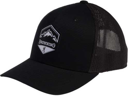 Browning Cap Mountain Buck Logo Black W/patch Bm Adjstble
