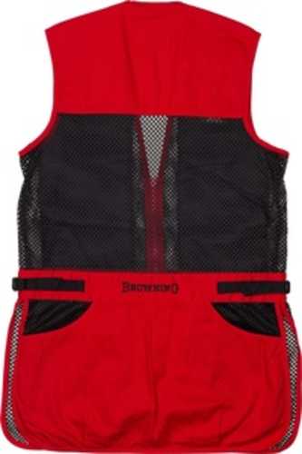 Bg Mesh Shooting Vest R-hand Youth's X-large Black/red