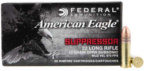 22 Long Rifle 500 Rounds Ammunition Federal Cartridge 45 Grain Solid