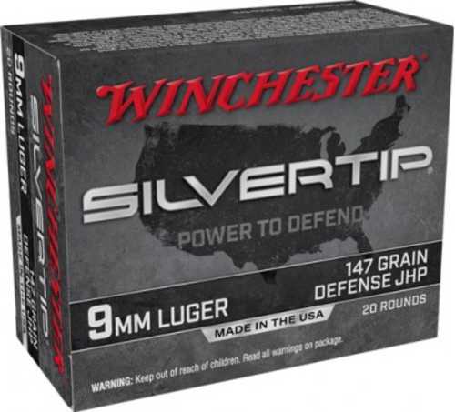 9mm Luger 20 Rounds Ammunition Winchester 147 Grain Hollow Point