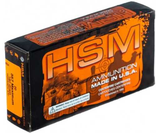 357 Maximum 20 Rounds Ammunition HSM 180 Grain Jacketed Hollow Point