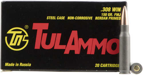 300 Winchester Magnum 20 Rounds Ammunition Tula 150 Grain FMJ