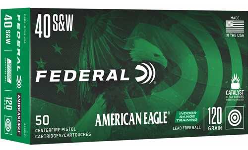 40 S&W 50 Rounds Ammunition Federal Cartridge 120 Grain FMJ