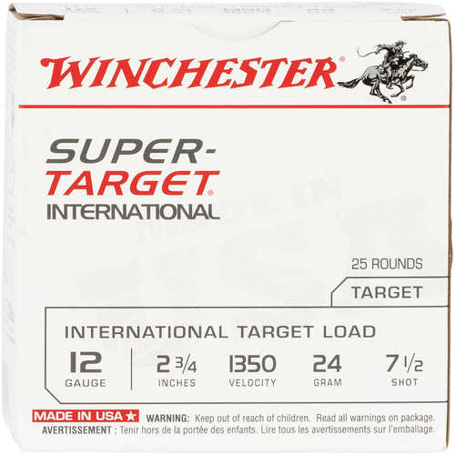 12 Gauge 25 Rounds Ammunition Winchester 2 3/4" 7/8 oz Lead #7 1/2