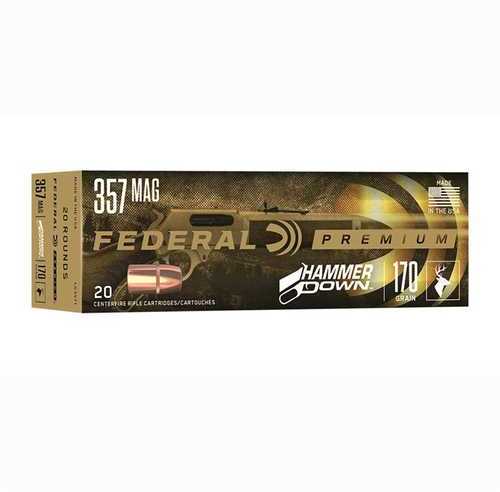 357 Magnum 20 Rounds Ammunition Federal Cartridge 170 Grain Jacketed Hollow Point