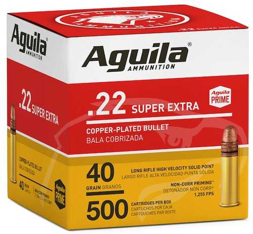 22 Long Rifle 500 Rounds Ammunition Aguila 40 Grain Lead