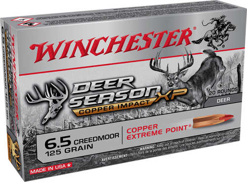 6.5 Creedmoor 20 Rounds Ammunition Winchester 125 Grain Ballistic Tip