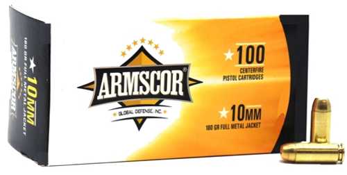 10mm 100 Rounds Ammunition Armscor Precision Inc 180 Grain FMJ