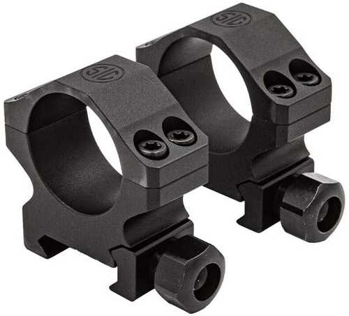 Sig Sauer Electro-Optics SOA10024 Alpha1 Hunting Rings Weaver 35mm 6061-T6 Aluminum High Black Matte