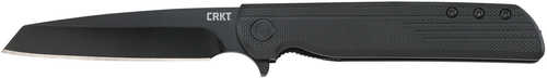 Columbia River LCK + Tanto 3.24" Folding Knife Plain Black Oxide 8Cr13MoV SS Blade Grn Handle