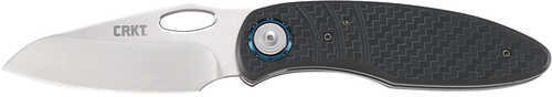 Columbia River 5375 Trask 3.33" Folding Plain Satin D2 Steel Blade Grn Black Handle Knife