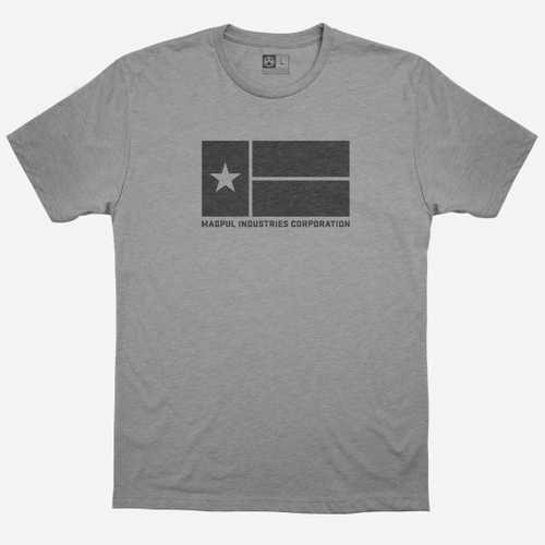 Magpul Mag1201-030-S Lone Star T-Shirt Athletic Gray Heather Small Short Sleeve