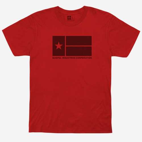 Magpul Mag1201-610-S Lone Star T-Shirt Red Small Short Sleeve