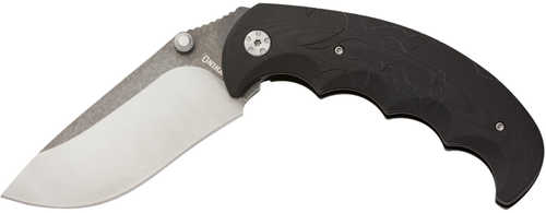 Browning Primal Medium 3.50" Folding Drop Point Plain 8Cr14MoV SS Blade Black Polymer Handle