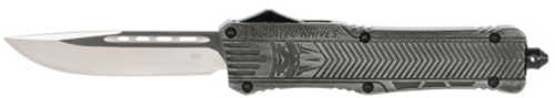 Cobra Tec Knives CTK-1 Large 3.75" D2 Steel Drop Point Aluminum Alloy Stonewash Handle