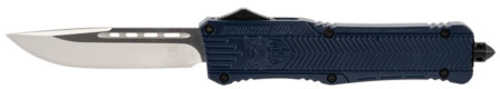 Cobra Tec Knives CTK-1 Large 3.75" D2 Steel Drop Point Aluminum Alloy NYPD Blue Handle
