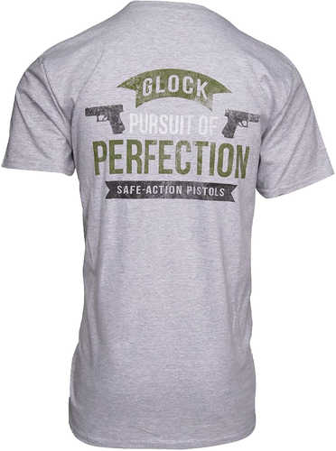 Glock Pursuit Of Perfection Gray Small Shirt-img-0