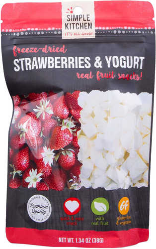 Wise Foods Simple Kitchen Freeze Dried Fruit Snacks Blueberry/Yogurt 6 Per Case 4 Servings Pou