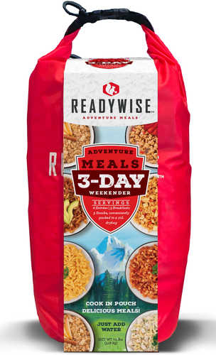 Wise Foods Outdoor Kit 3 Day Weekender Pack W/Dry Bag 6 Entrees Breakfasts And Snacks 12 Per