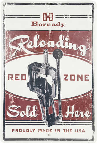 Hornady Reloading REDZONE Tin Sign