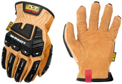 Mechanix Wear Durahide M-Pact Driver Medium Tan Leather Gloves