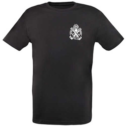 Springfield Armory Logo Crest Distressed Mens T-Shirt Black Xl Short Sleeve
