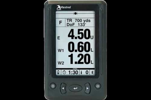 Kestrelmeters HUD For 5 Series Ballistic Meter Black W/remote