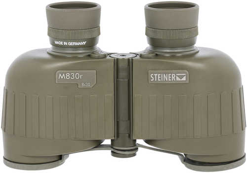 Steiner M830R 8X30mm Mil Radian Ranging Reticle Black Rubber Armor Binocular