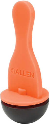 Allen 15462 EZ-Aim Handgun Plastic W/Metal Base Bowling Pin Black/Orange