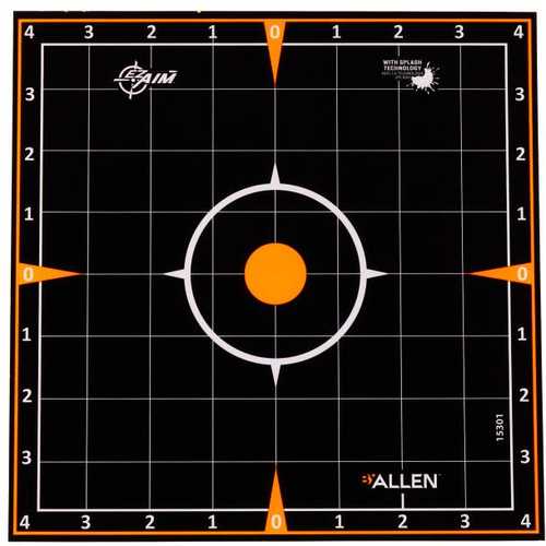 Allen EZ AIM Adhesive Sight-In 8x8" 5 Pack 15301