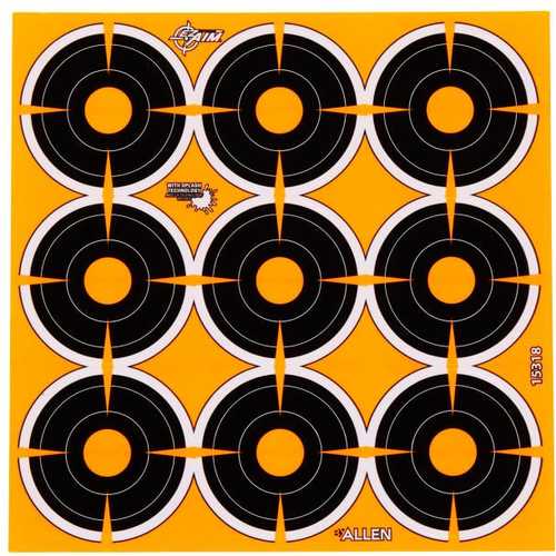 Allen EZ AIM Adhesive Bullseye 2" 12 Sheets 15318