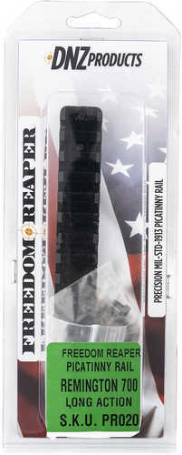 DNZ Freedom Reaper Remington 700 Long Action 1913 Picatinny Rail 20 MOA Black Anodized Aluminum