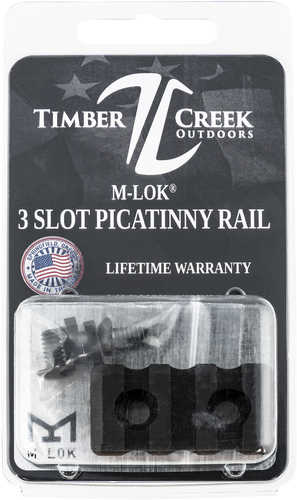 Timber Creek Outdoor M-Lok Picatinny Rail AR-Platform 3-Slot Black Hardcoat Anodized