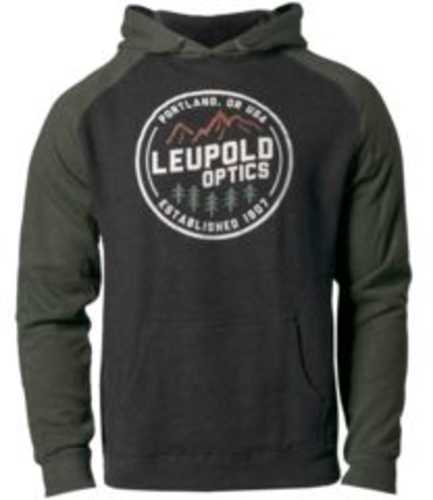 Leupold Established 1907 Hoodie Cotton/Polyester Charcoal/Green Medium