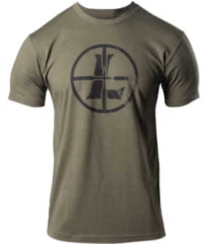 Leupold Distressed Reticle T-Shirt Military Green Xl Short Sleeve