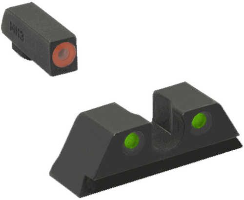 Meprolight Hyper Bright Night Sights For CZ75 Tritium Orange/Green