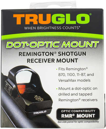 Truglo Dot Optic Mount For Shotguns Remington Receiver Rmr Matte