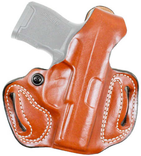 Desantis Gunhide Thumb Brake Mini Slide Tan Saddle Leather OWB Springfield Hellcat 3" Right Hand