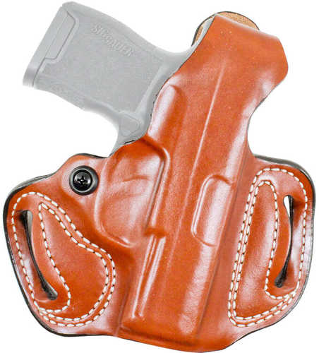 Desantis Gunhide Thumb Brake Mini Slide Tan Saddle Leather OWB Fits Glock 42 Right Hand