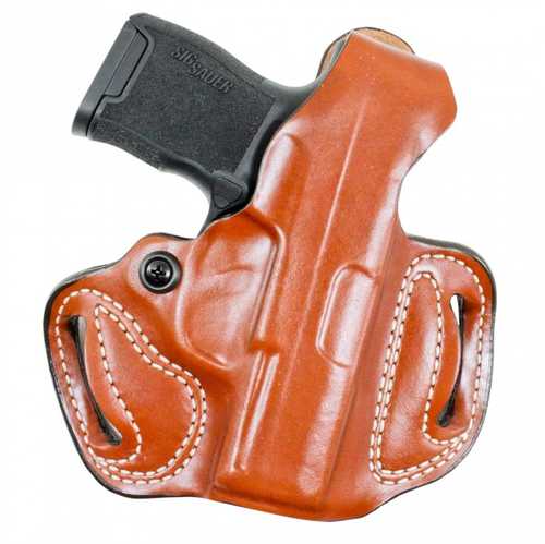 Desantis Gunhide Thumb Brake Mini Slide Tan Saddle Leather OWB S&W M&P Shield 9,40 Right Hand