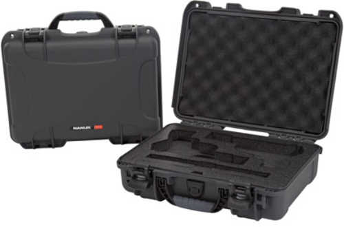 NANUK 910 for Glock Compatible 2 Up Pistol Case Graphite Polyethylene