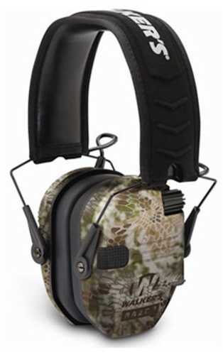 Walker's Razor Slim Electronic Muff 23 Db Over The Head Polymer Sage Green Ear Cups With Black Headband & W