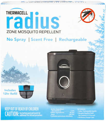 Thermacell LZ1W Radius Zone Rechargeable Repeller Black Effective 15 ft